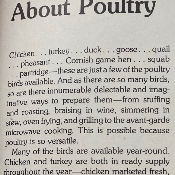 CHICKEN & TURKEY COOKBOOK +Game Birds -Recipes Thanksgiving/ Christmas/ Holidays - Picture 4 of 10